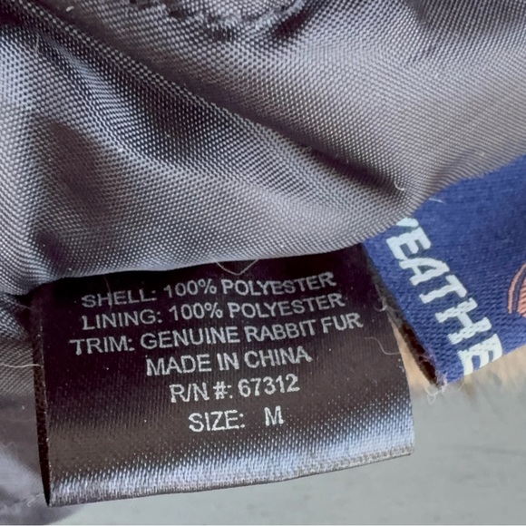 Weatherproof Kids Bomber Tapper Hat Rabbit Fur-Lined Trapper YOUTH Medium - Picture 11 of 12